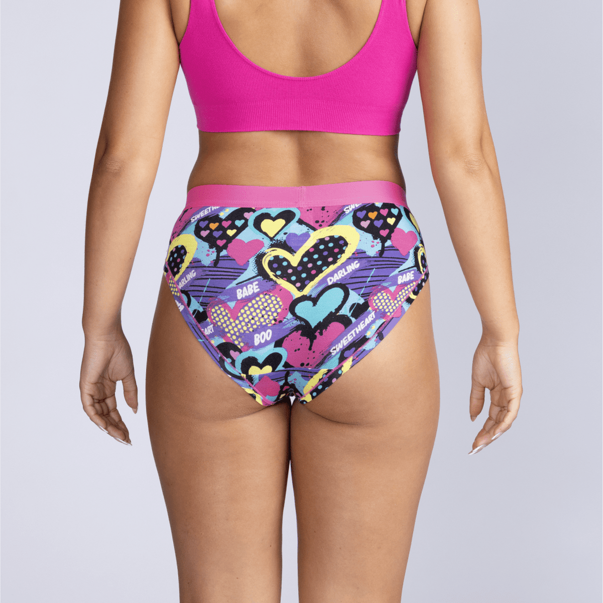 Women's Bikini Brief - Retro Romance - Bamboo Underwear