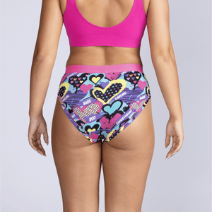 Women's Bikini Brief - Retro Romance - Bamboo Underwear