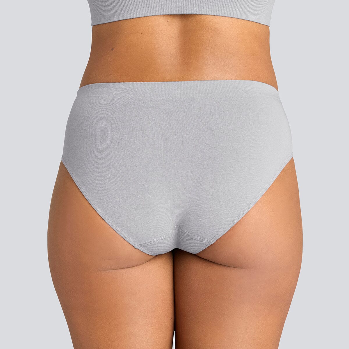 Women's SmoothFit Bikini Brief - Grey - Bamboo Underwear