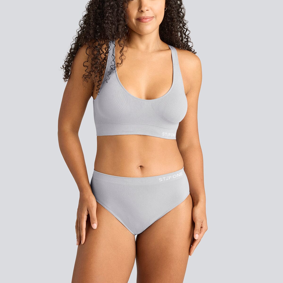 Women's SmoothFit Bikini Brief - Grey - Bamboo Underwear