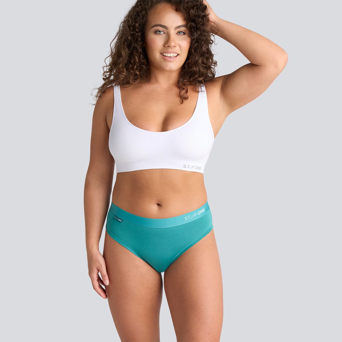 Light Green Bamboo Underwear for Women - Model:Alexandra