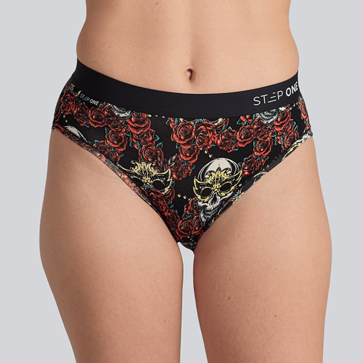 Women's Bikini Brief - Bones & Roses - Bamboo Underwear