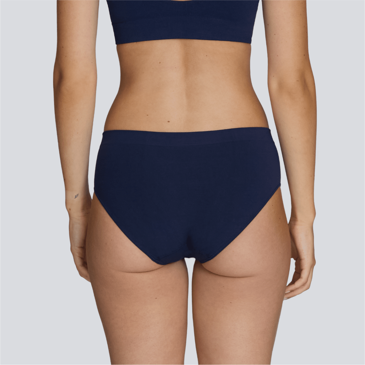 Women's SmoothFit Bikini Brief - Navy - Bamboo Underwear - Model:Emily