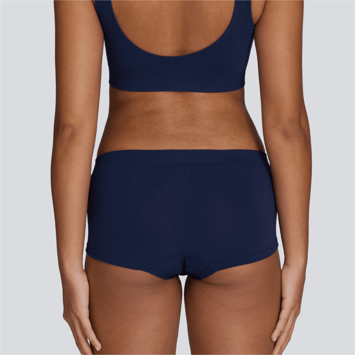 Women's SmoothFit Boyleg - Navy - Bamboo Underwear - Model:Armani