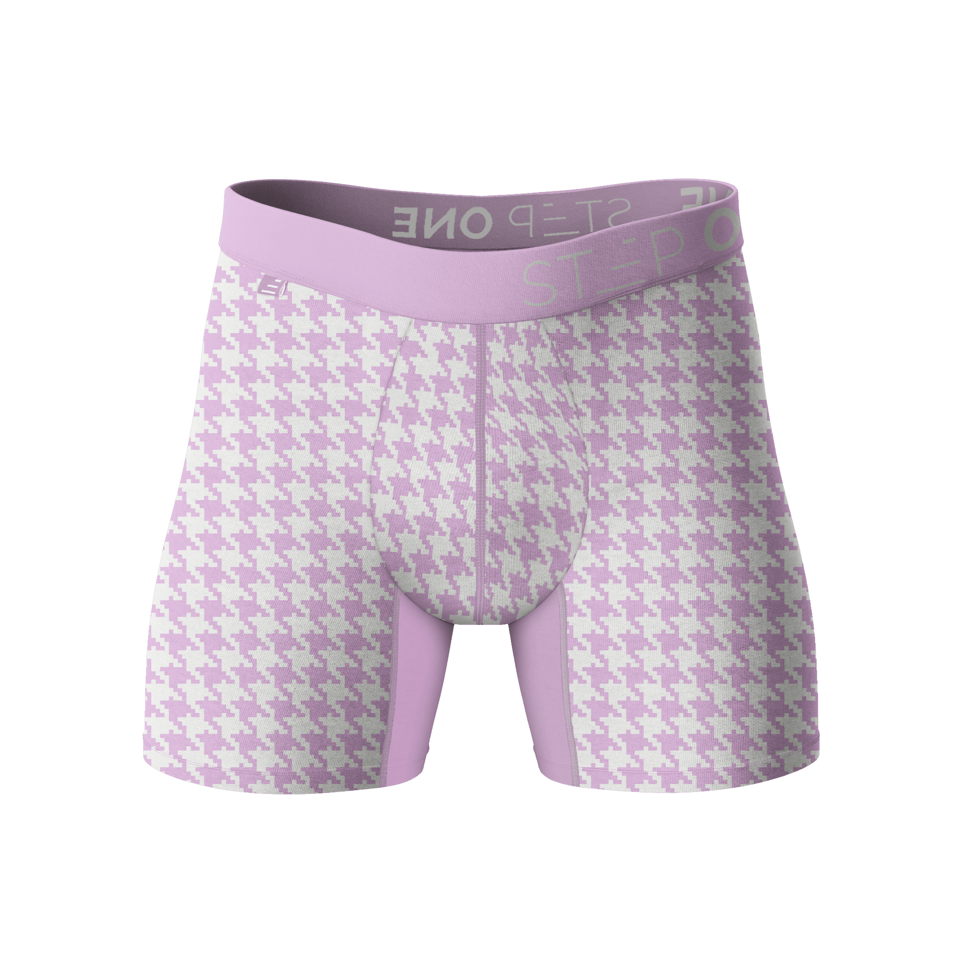 Grey Trunk Underwear with Pink Waist
