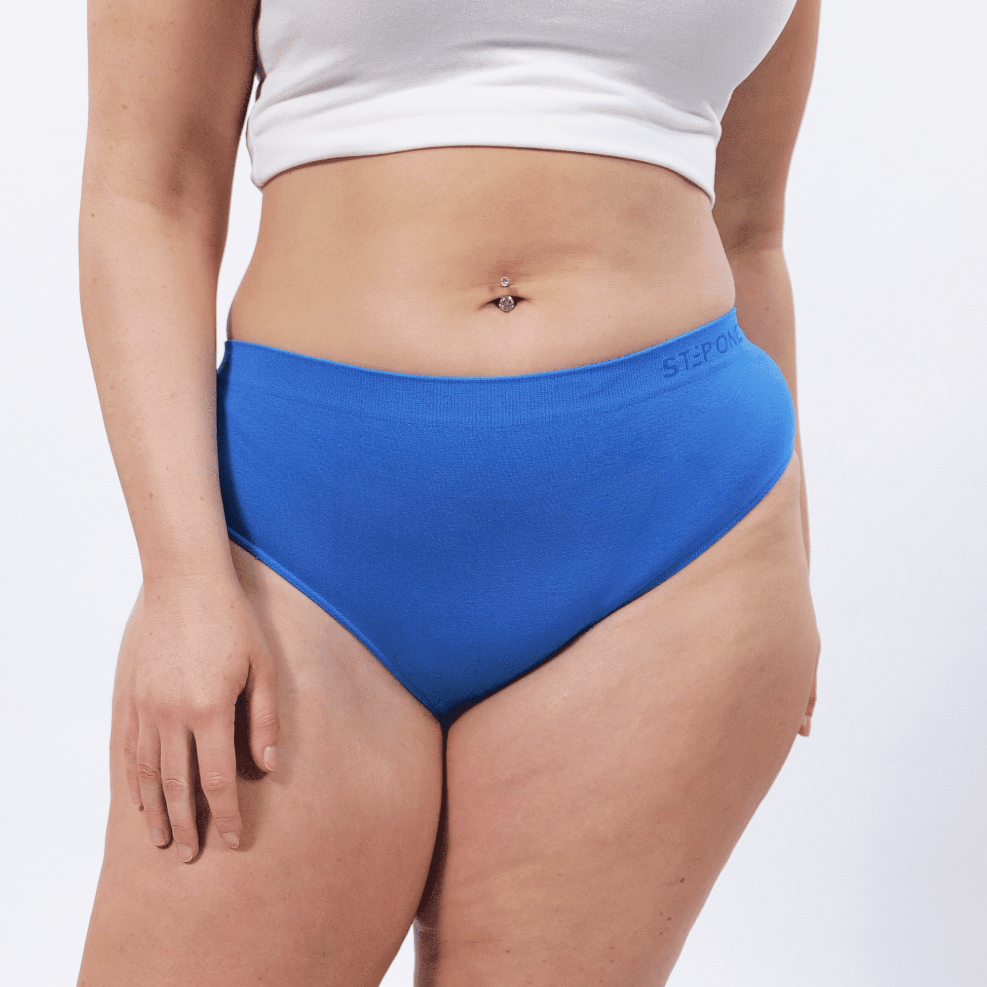 Women's SmoothFit Bikini Brief - Blue Lagoon - Model - #size_2XL