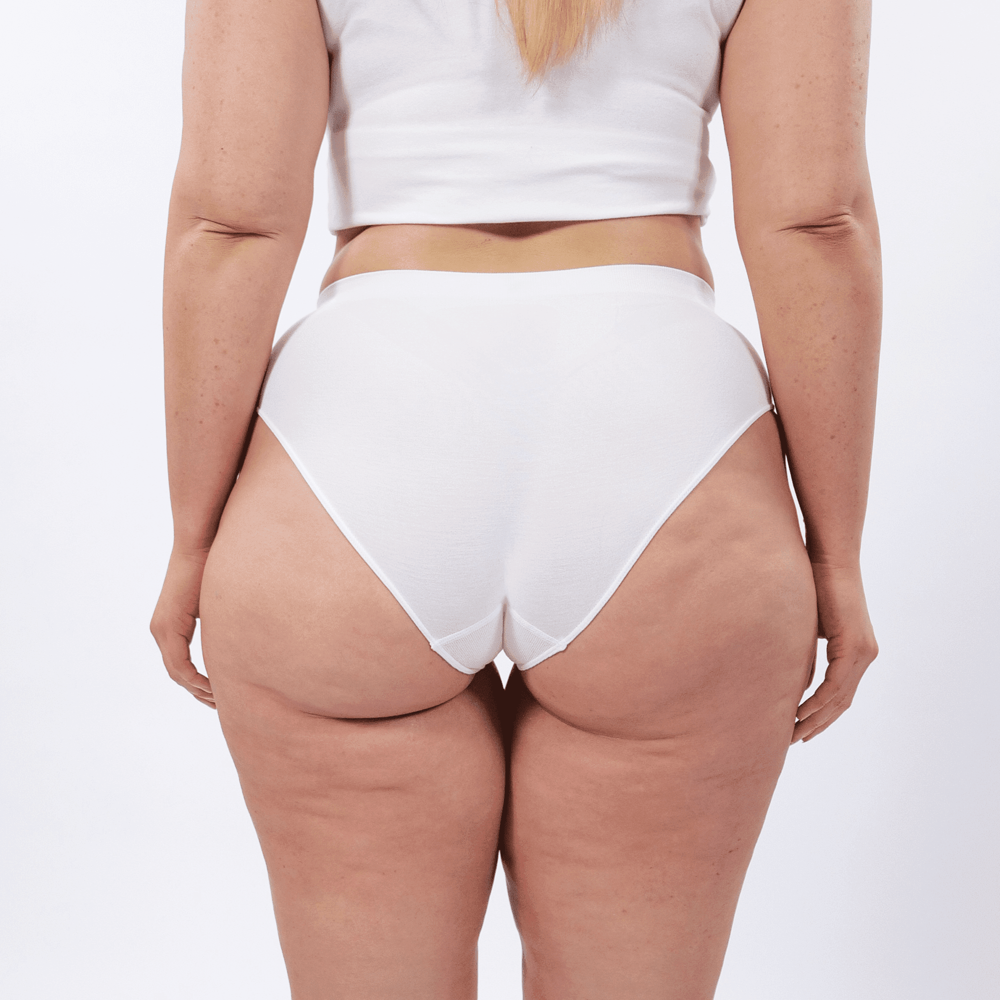 Women's Seamfree Bikini Brief - Piña Colada - Model - #size_XL