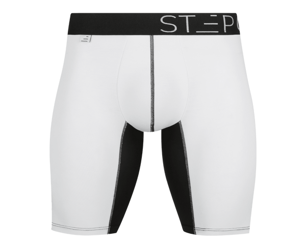 Step One Men's Bamboo Underwear Boxer Brief - Snow Worries - Snow