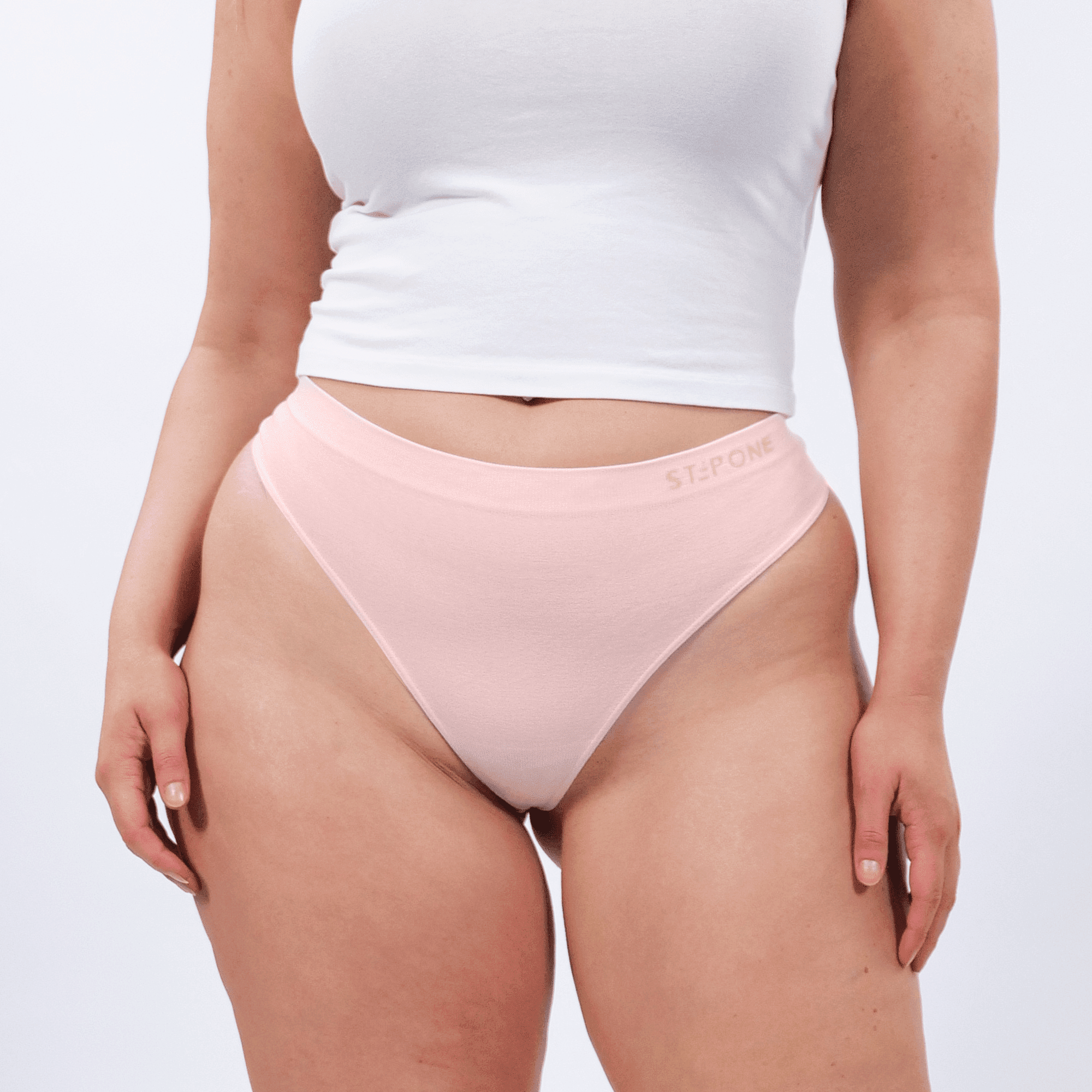 Women's SmoothFit Thong - Rose All Day - Model - #size_XL