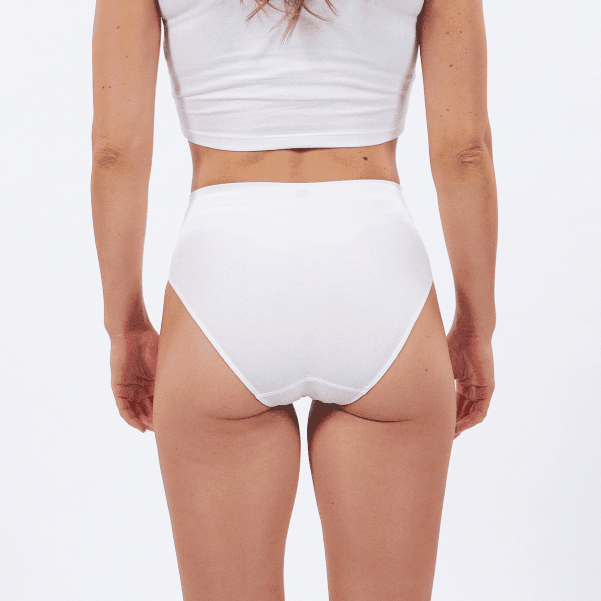 Women's Seamfree Bikini Brief - Piña Colada - Model - #size_XS