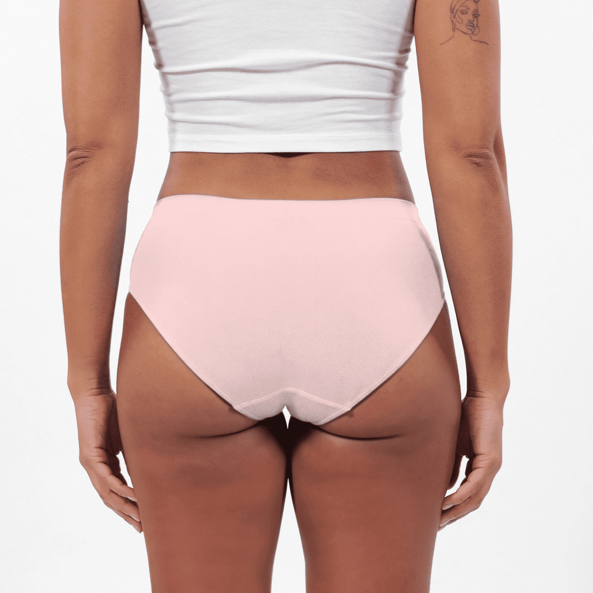 Women's SmoothFit Bikini Brief - Rose All Day - Model - #size_Large