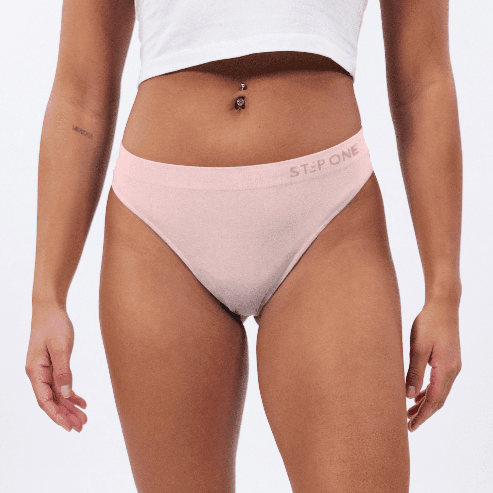 Women's SmoothFit Thong - Rose All Day - Model - #size_Large